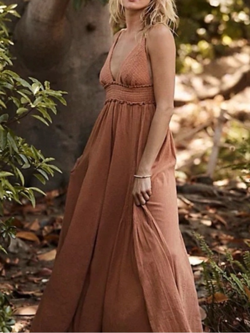 Free People Heat Haze
Triangle Top Halter Gauzy
Maxi Dress